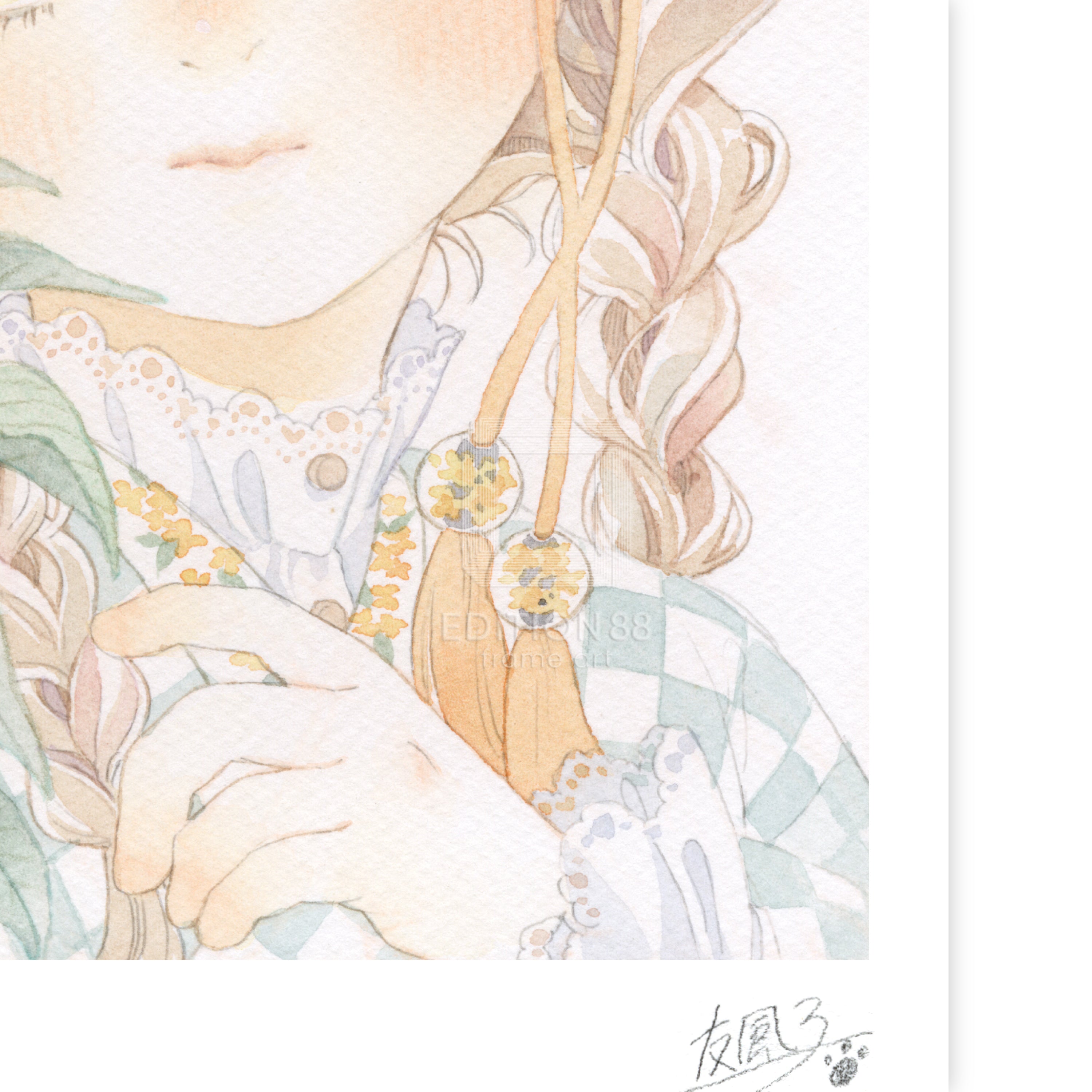 88グラフ ミニ17 『金木犀』 / 友風子（直筆サイン・工房手彩入り/限定
