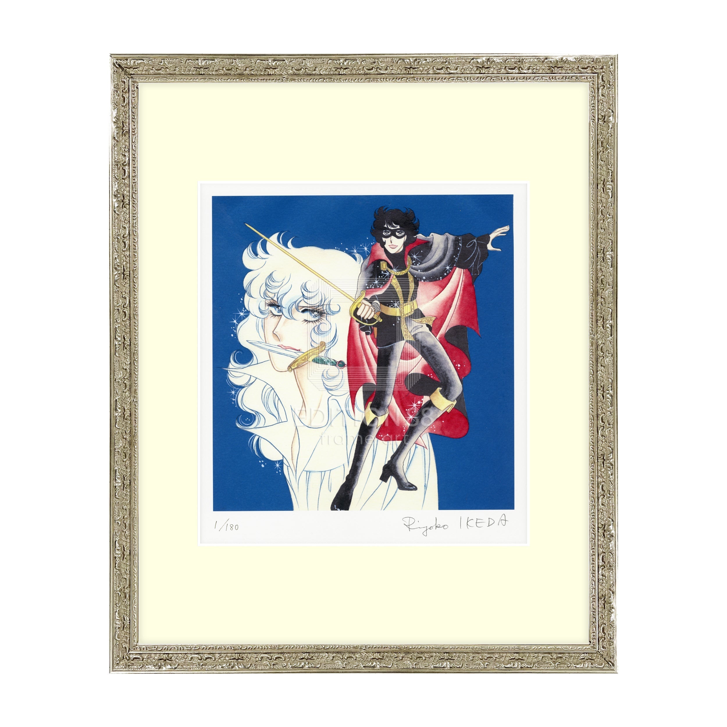 「ベルサイユのばら」版画10 / 池田理代子（直筆サイン入り / 限定180枚） 版画 Edition88 