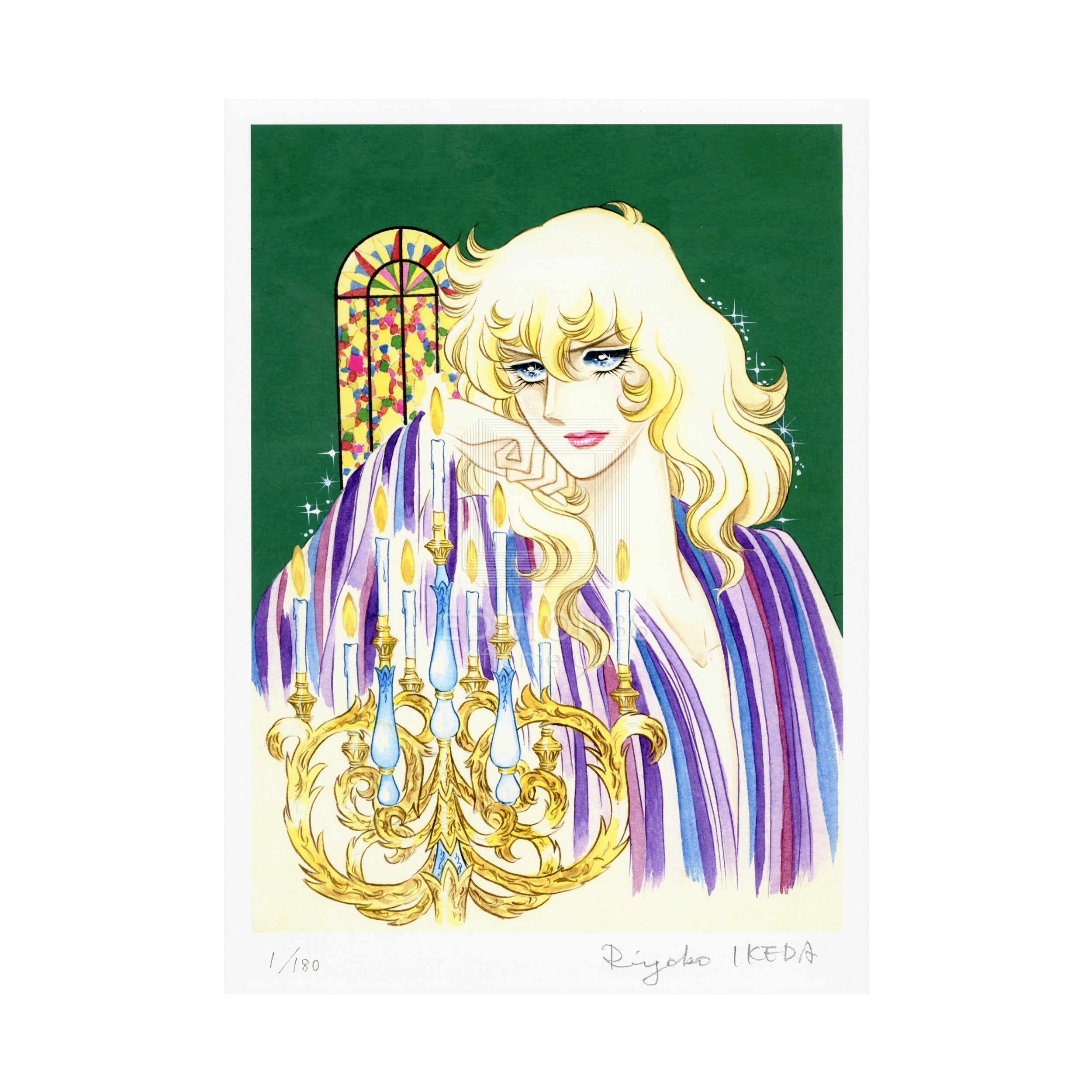 「ベルサイユのばら」版画11 / 池田理代子（直筆サイン入り / 限定180枚） 版画 Edition88 