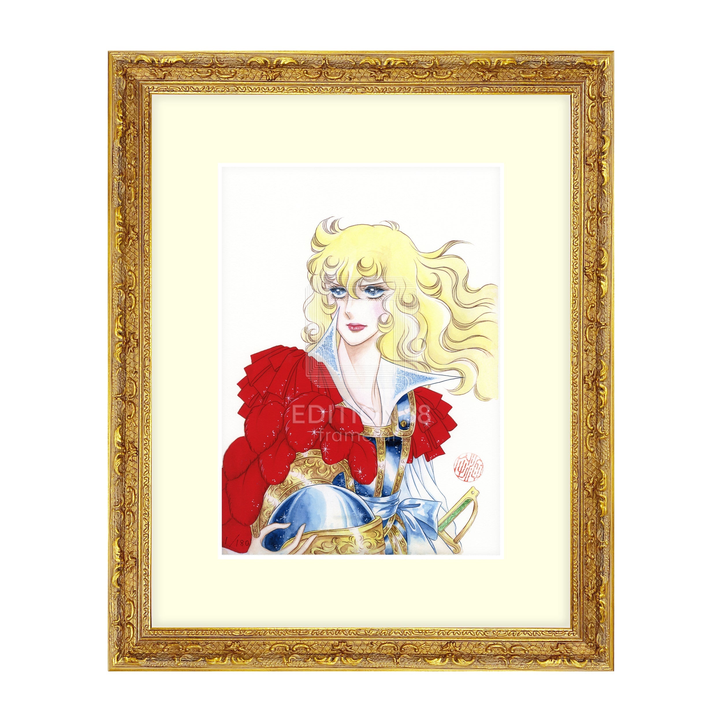 「ベルサイユのばら」版画14 / 池田理代子（落款入り / 限定180枚） 版画 Edition88 