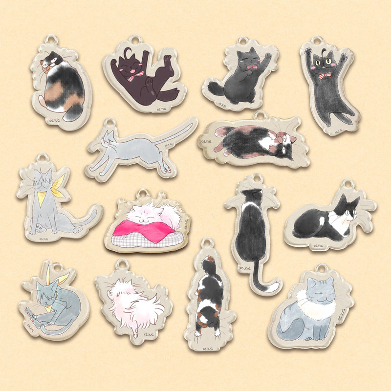 アクリルキーホルダー（おたふく１）/純喫茶ねこ アクリルキーホルダー Edition88 